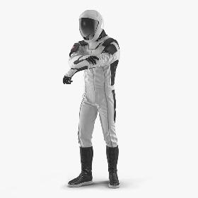 3D模型-Futuristic Astronaut Space Suit Rigged 3D model